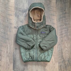 Patagonia Kids Green Jacket with Hood